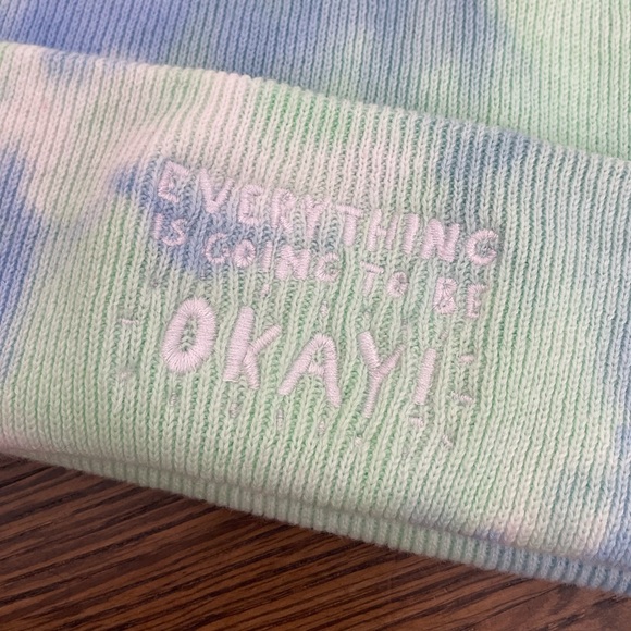 *RARE Hidden Message Tie Dye Beanie - Picture 2 of 3